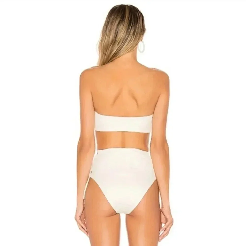 NWT Kopper & Zink Tyler Strapless Cream Bikini Top